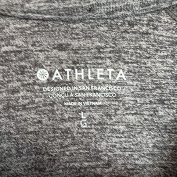 Athleta women Pacifica Illume Half Zip Gray Long Sleeve UPF Fitted Top large NWT - Picture 8 of 12